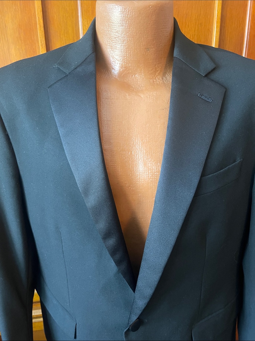40s Men's Black Single-Breasted Blazer - Classic Tailored Style - Picture 2 of 11